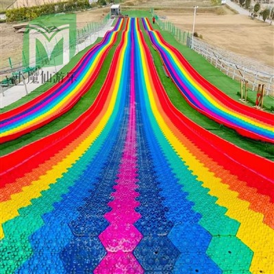 Šesterokotni vogalni mavrični diapozitiv brez valja